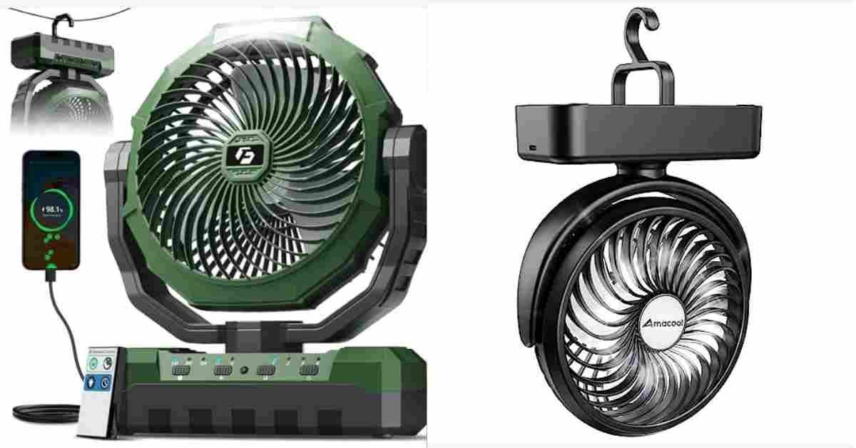 Best Camping Fan With Light 2026 – Rechargeable & Quiet
